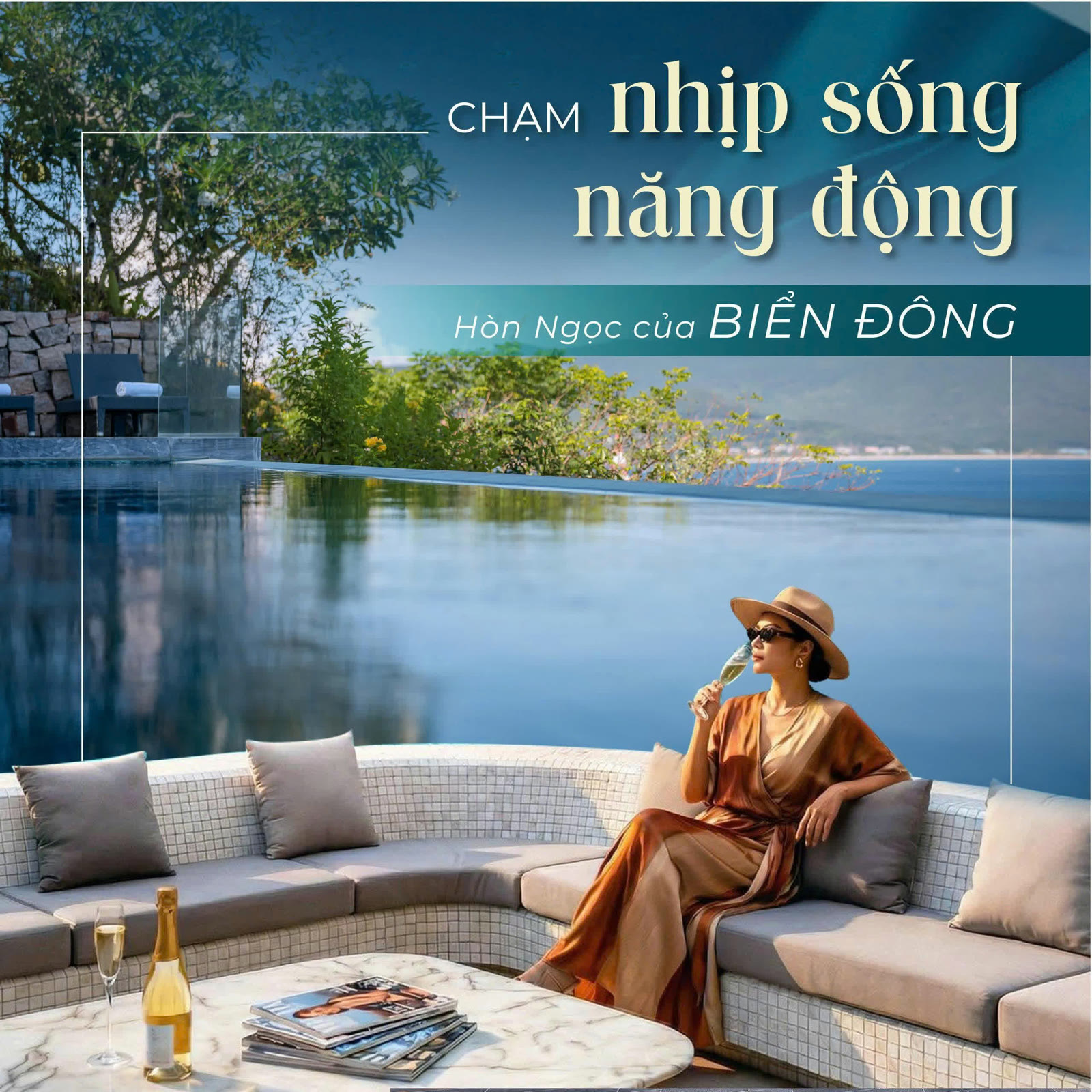 Hồ bơi vô cực 102m điện phân muối